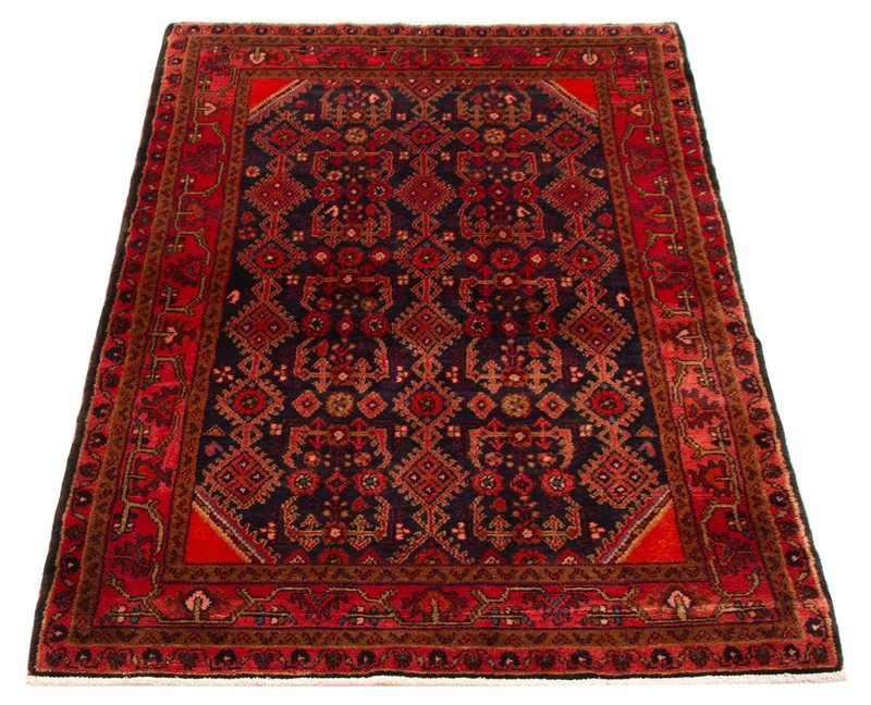 Vintage Hand-Knotted Area Rug 4'3" x 7'2" Traditional Oriental Wool Carpet gallery
