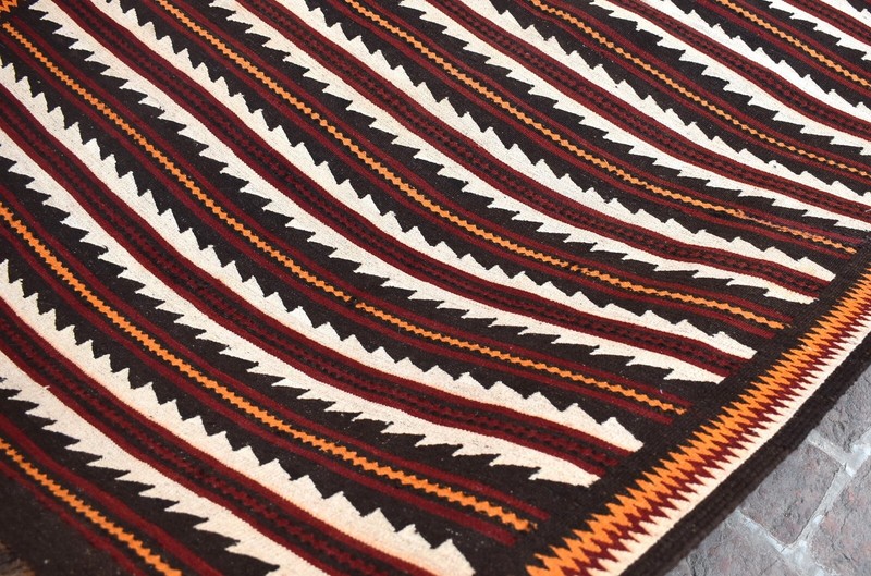 Handwoven Afghan Qalaino Kilim Rug 5x16 White Hallway Corridor Long Wide Runner gallery