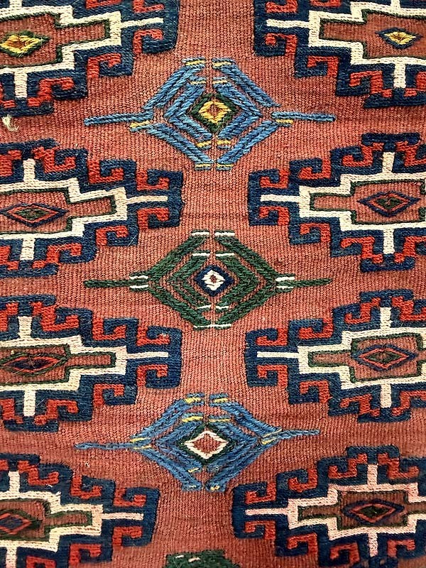 OLD TURKOMAN YOMUD CHUVAL SOUMAC RUG gallery