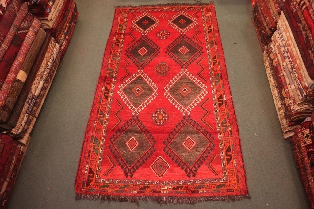 4 x 8 ft COLLECTORS' PIECE Antique Shirvan Caucasian Carpet gallery