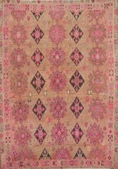 All-over Pattern Traditional Vintage Rug 4×6 Wool Hand-knotted