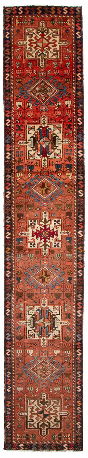 2'1" x 13'3" Vintage Hand-knotted Runner Rug Traditional Oriental Wool Carpet gallery