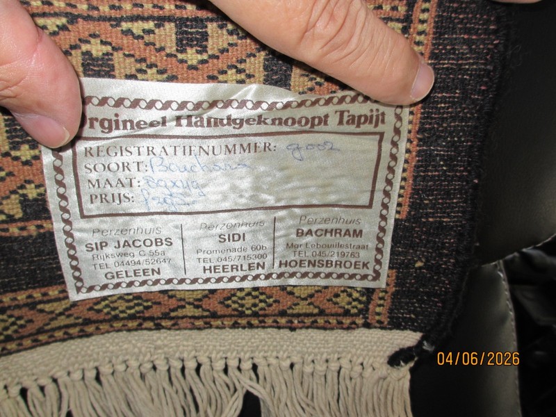 RARE HAND KNOTTED VINTAGE PAKISTANI BOUKHARA WOOL AREA RUG 36 X 19 gallery