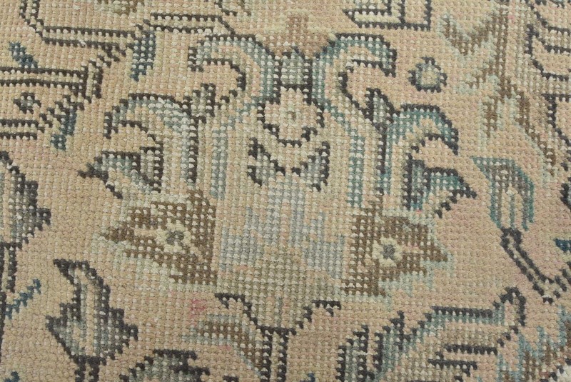 Vintage Anatolia 7’10” x 10’11” Pink Distressed Wool Hand-Knotted Oriental Rug gallery