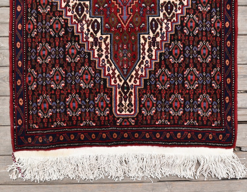 Turkish Rug 2x3 ft Vintage Wool Carpet 70x120cm Handwoven East Anatolian gallery