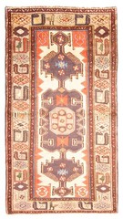 Vintage Traditional Hand-Knotted Area Rug 3’4″ x 6’4″ Oriental Wool Carpet