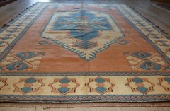 1970’s Fine Antique Caucasian Kazak Handmade Rug 8Ft X 10′ 7″ Free Shipping