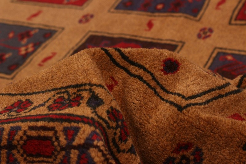 Vintage Light Brown Traditional 6'4" x 9'4" Hand-Knotted Oriental Wool Area Rug gallery