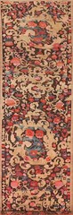 Antique Pre-1900 Karabakh 15 ft. Long Runner Russian Rug Wool Hand-knotted 4×15