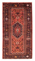 Vintage Hand-Knotted Area Rug 3’7″ x 6’9″ Traditional Wool Carpet