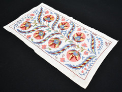 Uzbek Suzani Cover 1’7 x 2’9 ft Handmade Silk Embroidery Suzani Cover Home Decor