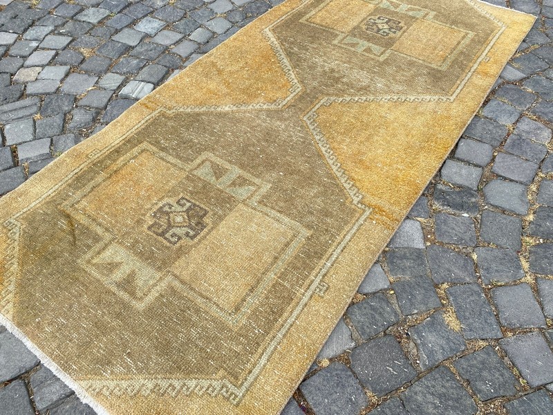 Handmade Wool Rug, Bohemian Area Rug, Turkish Vintage Rug, Home Rug,3,1 x 6,6 ft gallery