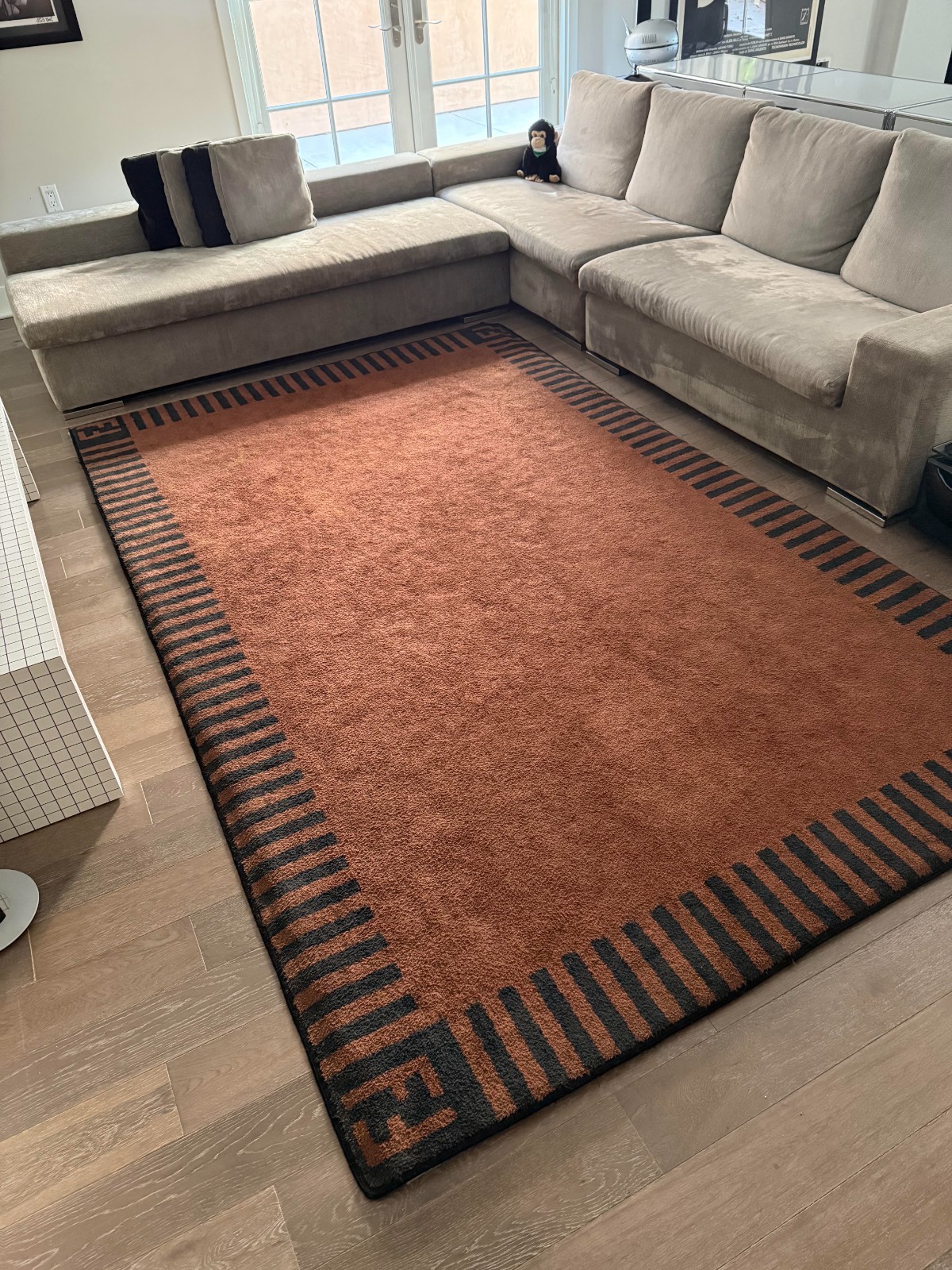 Fendi Casa Rug Vintage Italian Short Pile 1980's gallery