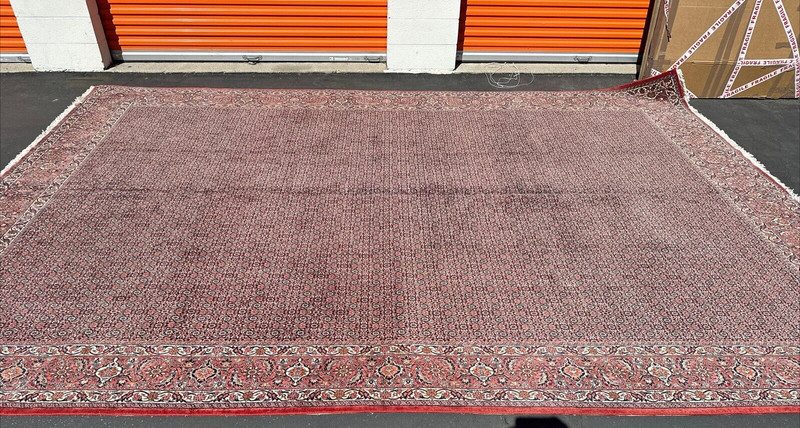 Auth: 80's Kurdish Bidjar SUPER FINE Iron Rug A Masterpiece! 12x16 gallery