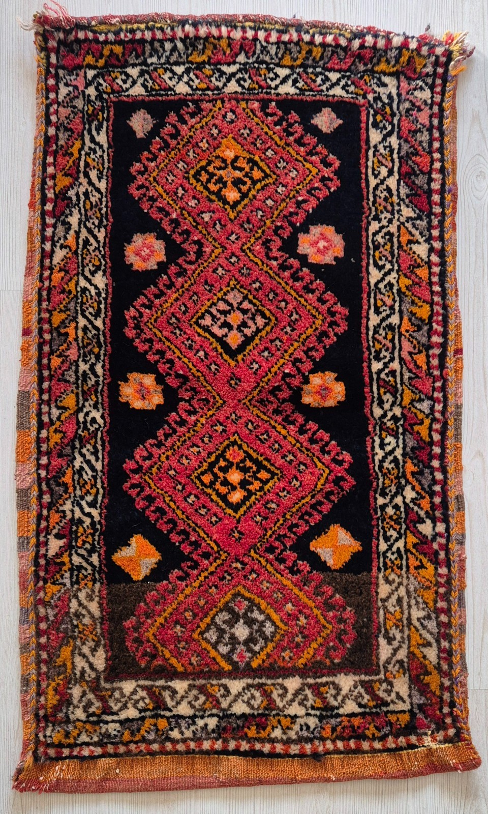 Antique Rug Pillow, Hand Woven Rug, Anatolian, Home Decor, Bohemian Rug, Wool gallery