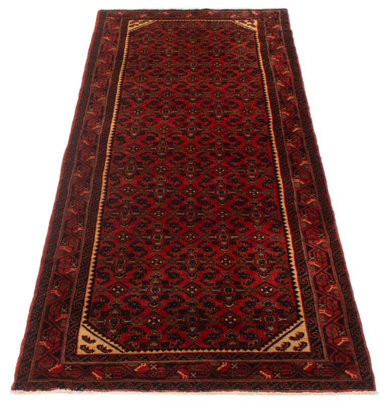 3'8" x 10'0" Vintage Hand-knotted Runner Rug Traditional Oriental Wool Carpet gallery