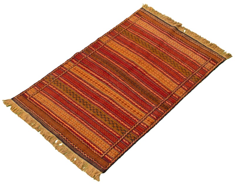 Vintage Hand Woven Area Rug 3'4" x 5'3" Traditional Wool Oriental Carpet gallery