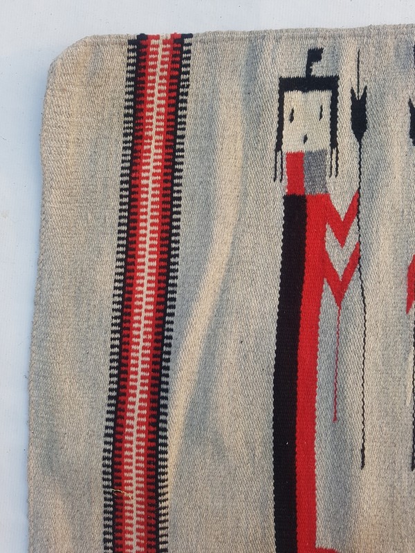 Vintage Traditional Handcrafted Navajo American Rug for Home Décor 160x74 cm gallery