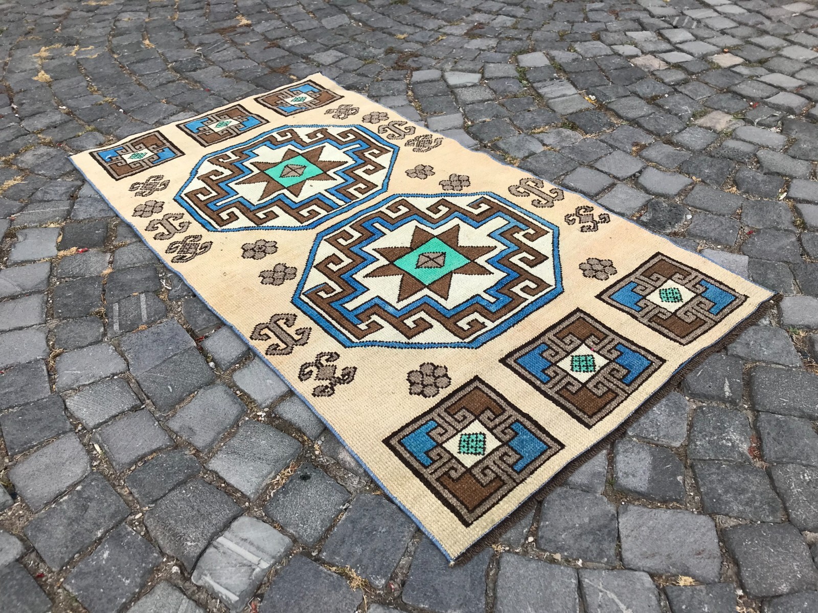 Handmade Rug Turkish Area Rug Vintage Rug Oushak Rug Antique Rug Bohemian Rug gallery