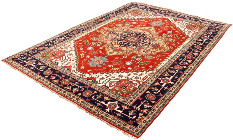 Vintage Hand-Knotted Area Rug 9'7" x 13'8" Traditional Oriental Wool Carpet gallery