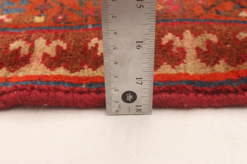 Vintage Hand-knotted Runner Rug 3'10" x 11'2" Traditional Oriental Wool Carpet gallery