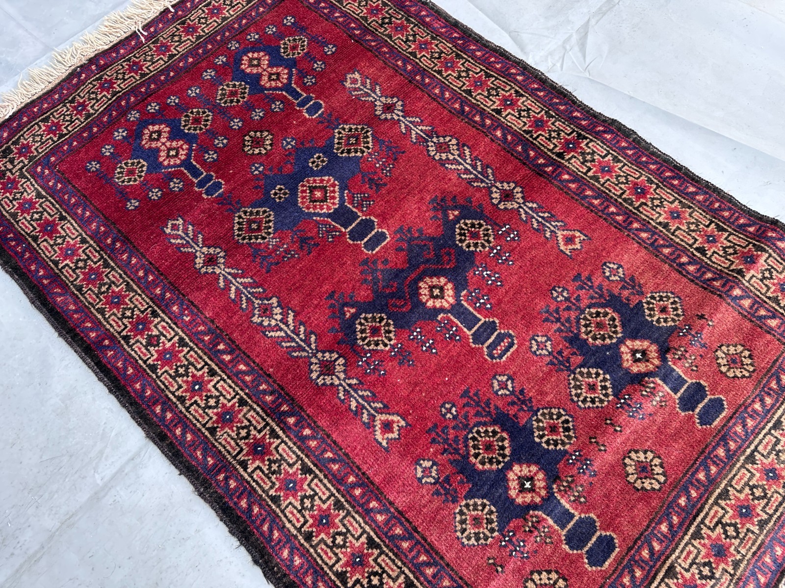 Vintage Gorgeous Natural Vegetable Dye Afghan Taimani Nomadic Tribal Carpet gallery