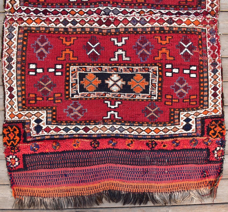Turkish Rug 32''x51'' Handwoven East Anatolian Vintage 2x4 Sumak Carpet 83x130cm gallery