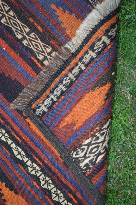 250 X 60 cm COLLECTORS' ITEM Vintage Aimaki Natural Vegetable Dye Maldari Runner gallery