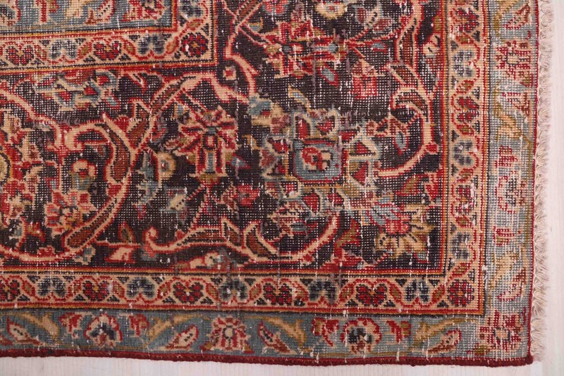 Vintage Hand-Knotted Area Rug 7'9" x 12'8" Traditional Oriental Wool Carpet gallery