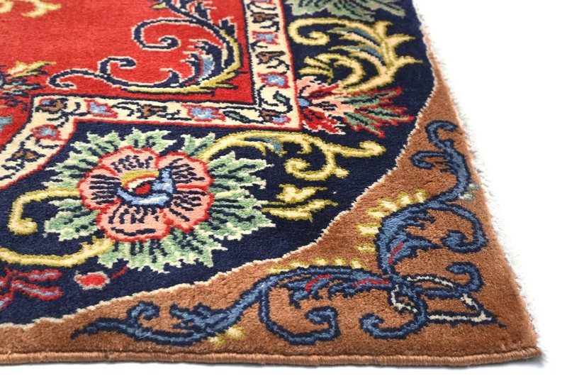 Vintage Handmade Farmhouse Wool Rug 2X3 ft Floral Oriental Entryway Decor Carpet gallery