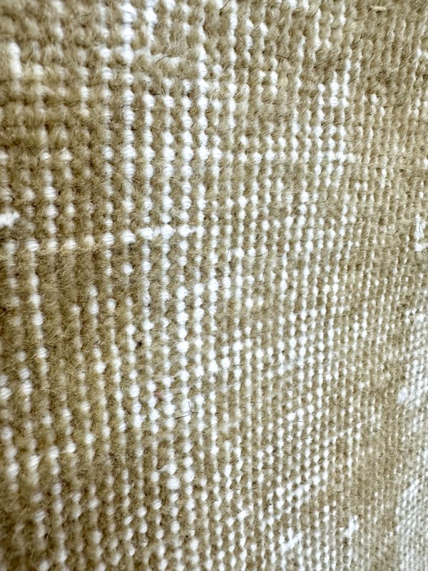 4x6 Vintage Turkish Rug, Solid Beige, Handmade Wool Area Rug, Geometric Carpet gallery