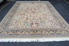 NATURAL WOOL Old Oriental Rugs,Hand Woven,knotted size Approximately 6’8″ x 9’5″