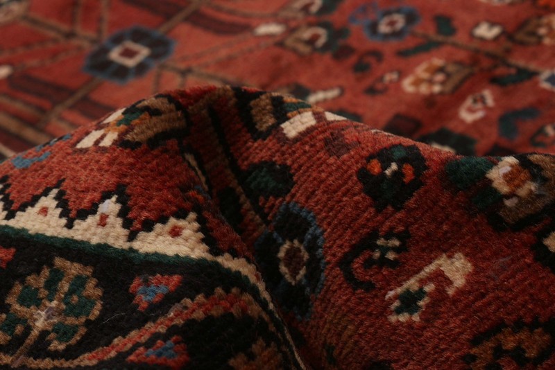Vintage Hand-knotted Runner Rug 3'8" x 9'6" Traditional Oriental Wool Carpet gallery