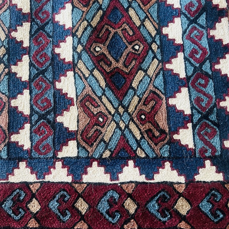 Vintage Turkish Anatolian Wool Needlepoint Rug / Wall Hanging – 36”x60” (3’x5’) gallery