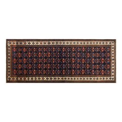 Vintage 60+ Year Old Turkish Oushak Runner Rug | 115×270 cm (3.8×8.9 ft)