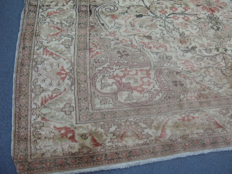 Vintage Turkish Sivas Oushak Kayseri Rug Hand Knotted Wool 6'5 x 10'9 gallery