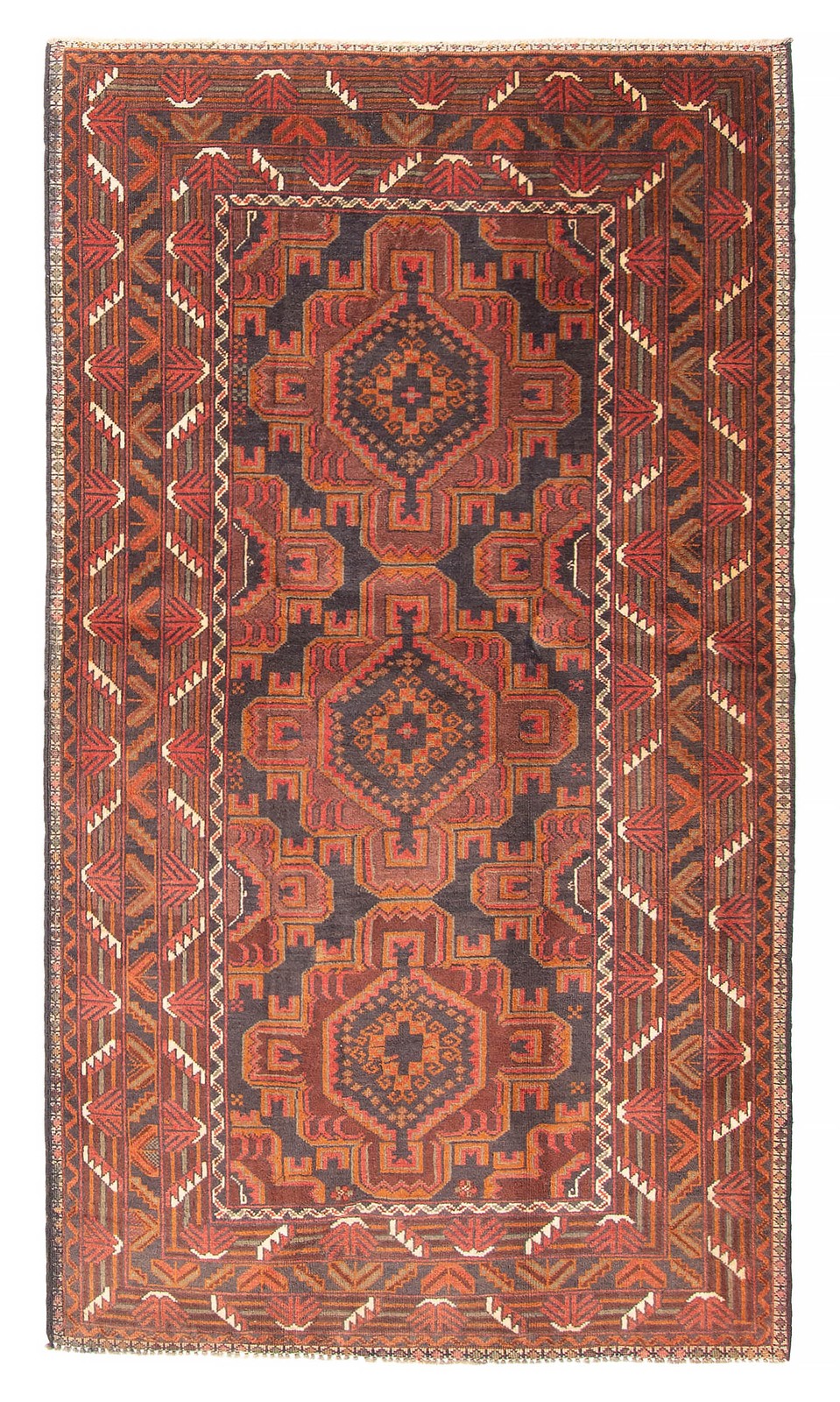 Vintage Traditional Hand-Knotted Area Rug 3'8" x 6'9" Oriental Wool Carpet gallery