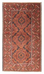 Vintage Traditional Hand-Knotted Area Rug 3’8″ x 6’9″ Oriental Wool Carpet