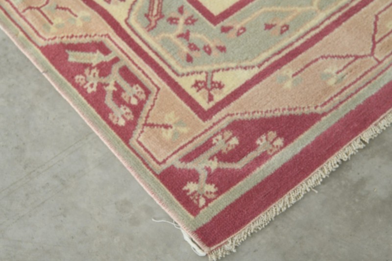 2x5 Turkish Area Rug Hand-Knotted Vintage Neutral Wool Rug Oushak Carpet,836 gallery