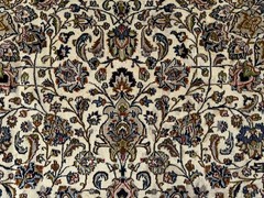 9×12 NEUTRAL ANTIQUE RUG IVORY VINTAGE ORIENTAL handwoven handmade big fine 9×13