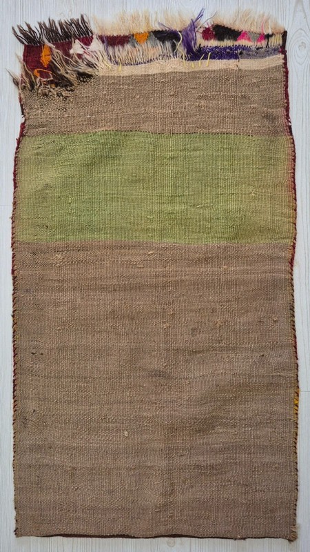 Vintage South Anatolian Handwoven Kilim Pillow Cover 19x33" Tribal Rug Cushion gallery