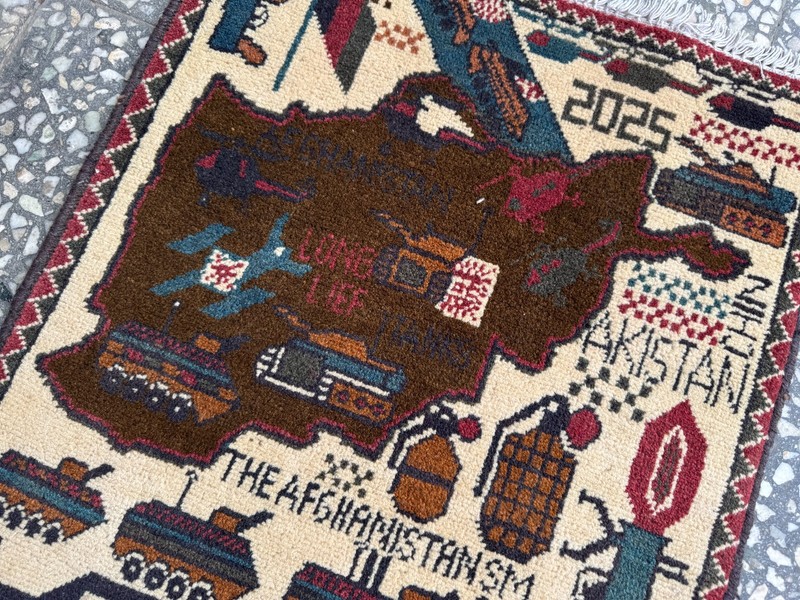 2x3 Afghan Hand Knotted War Rug WTC Twin Towers Wool Carpet New gallery