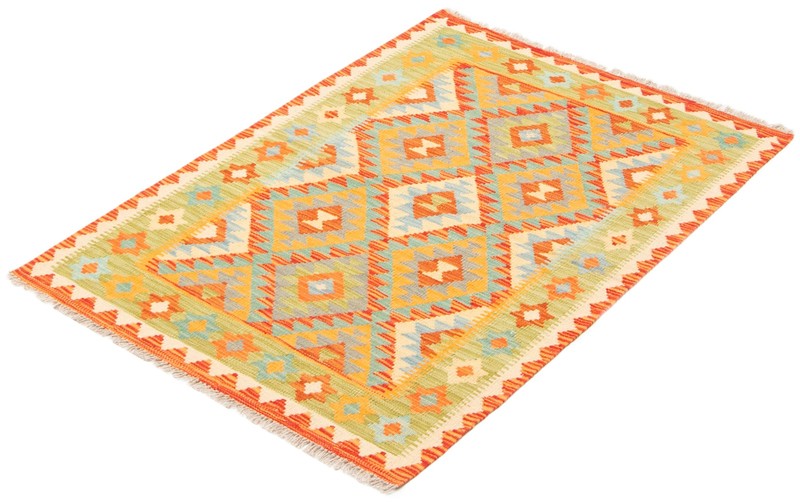 Vintage Hand Woven Area Rug 3'4" x 4'11" Traditional Wool Oriental Carpet gallery