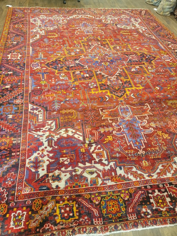 Geometric Design Hand-Knotted 10X13 Traditional Oriental Rug Home Decor Carpet gallery