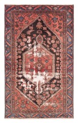Traditional Vintage Hand-Knotted Area Rug 3’9″ x 6’4″ Oriental Wool Carpet