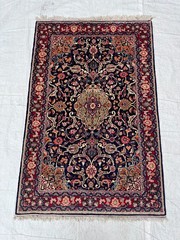 COLLECTORS’ ITEM Stunning Super Fine Quality Vintage Keshani Oriental Floral Rug