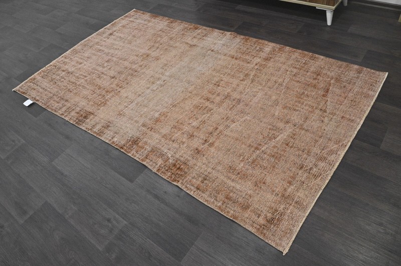 Oushak 4x8,Turkish Rug,vintage,anatolian,BURNT,kilim,Bohemian,handmade,wool gallery