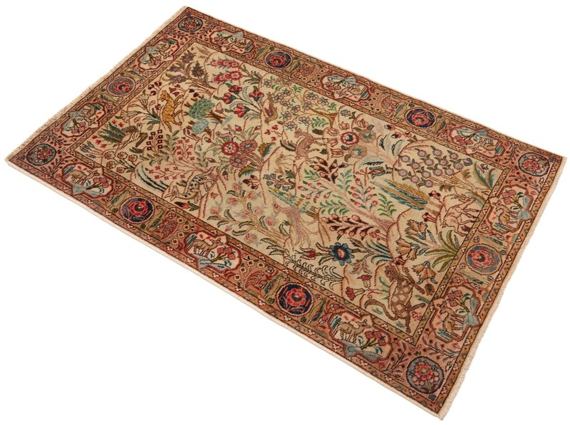 Patina 167x104 cm Hand Knotted Persian Orient Carpet Rug Beige gallery