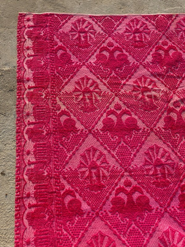 Vintage Handmade Beautiful Multicolor Kilim Rug Carpet 210x183 cm gallery
