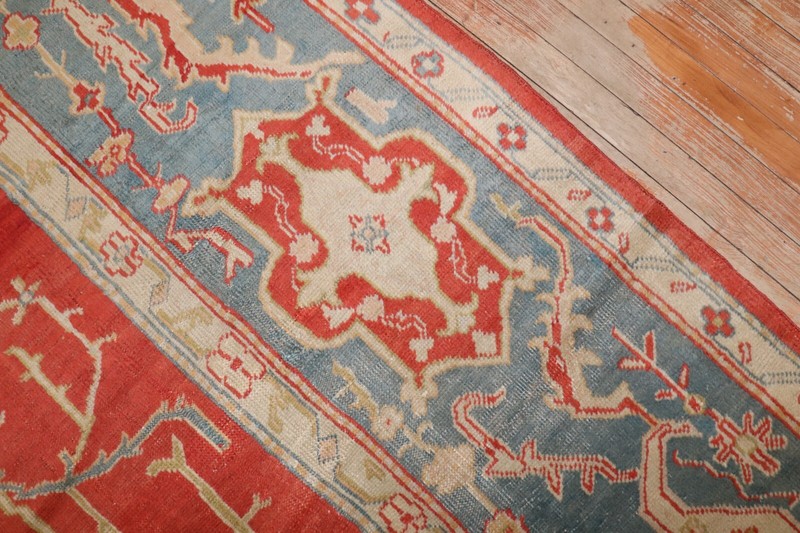 Antique Gorgeous Turkish Oushak Ushak Rug Size 10'x13'5'' gallery